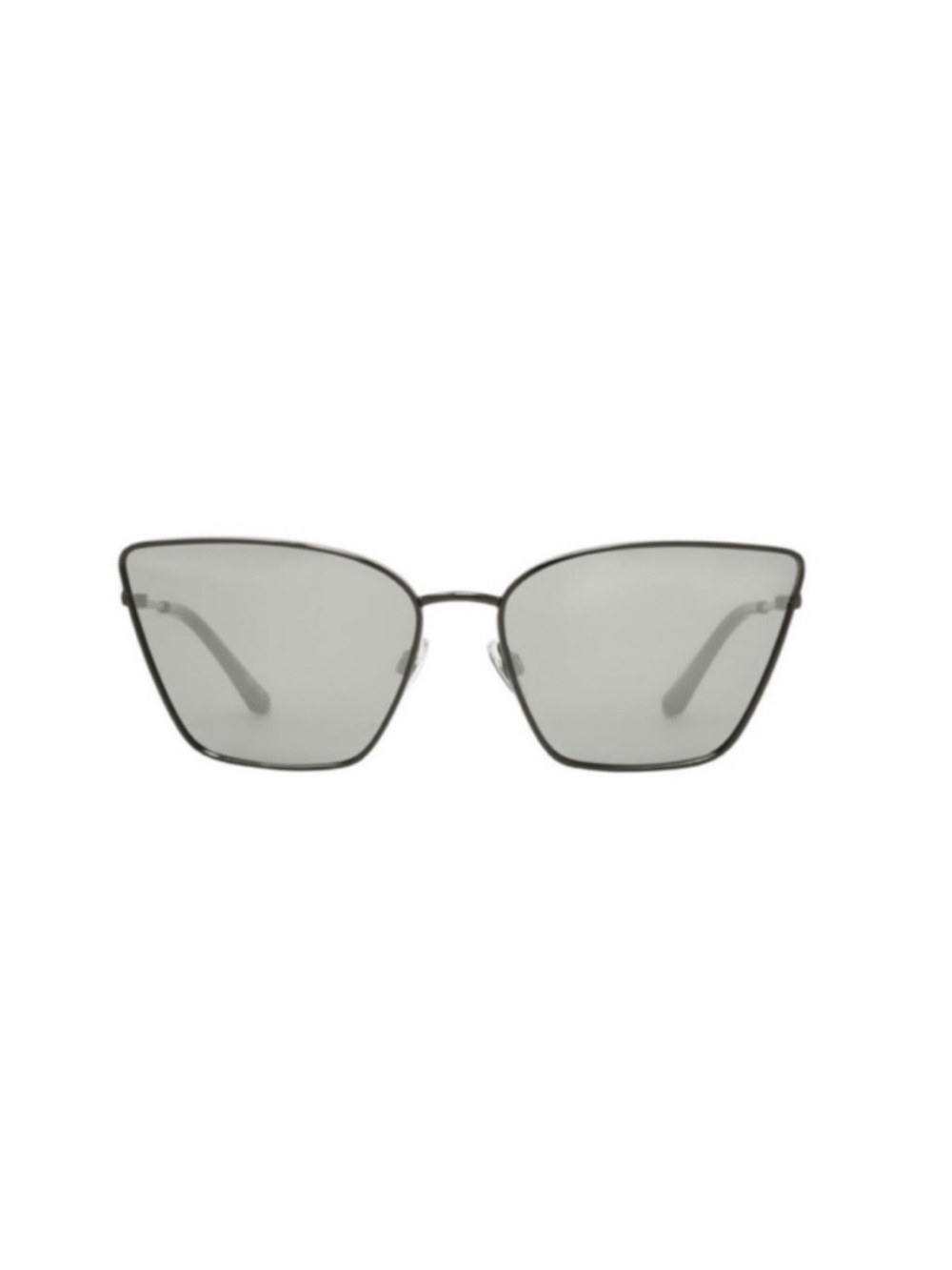 Foster Grant Gunmetal Cat-Eye Sunglasses with Silver Mirror Lenses - Picture 6 of 7